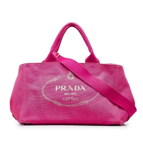 Prada Canapa Logo Satchel