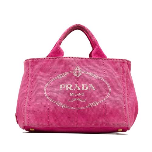 Prada Canapa Logo Satchel