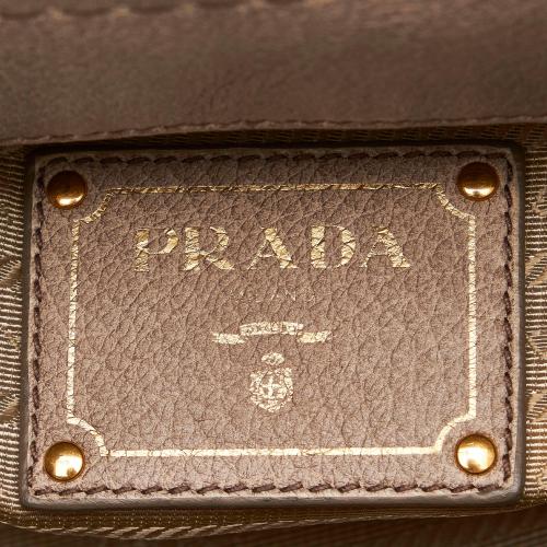 Prada Cervo Antik Frame Leather Satchel