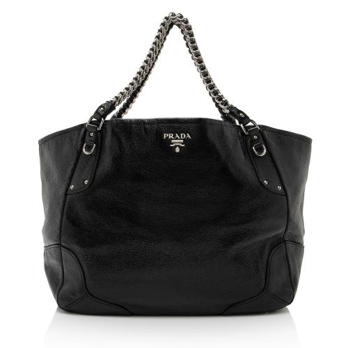 Prada Cervo Lux Chain Strap Shoulder Bag