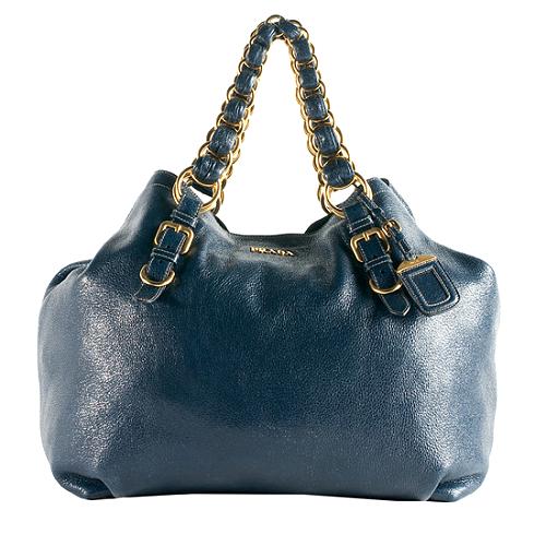 Prada Cervo Lux Chain Shoulder Handbag