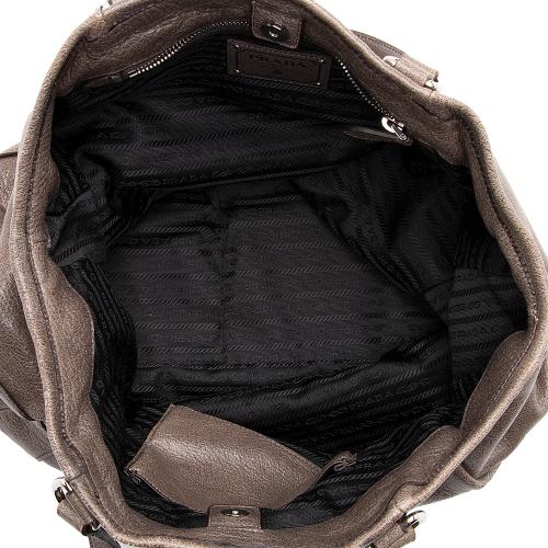 Prada Cervo Lux Large Shoulder Bag