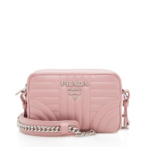 Prada Calfskin Diagramme Crossbody Bag