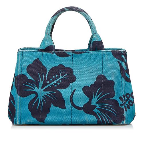 Prada Floral Print Canapa Satchel | Prada Handbags | Bag
