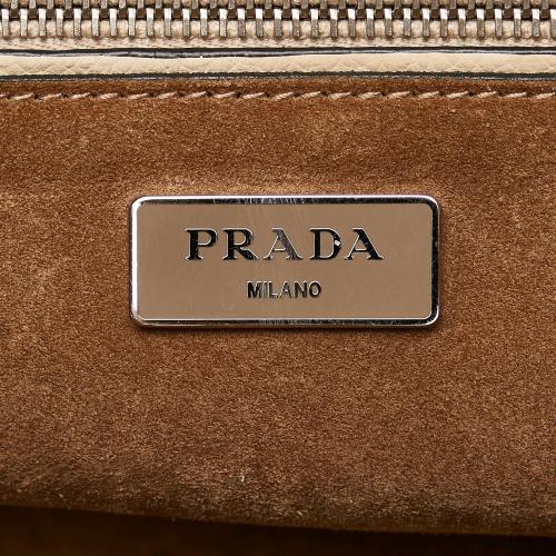 Prada Glace Calf Twin Pocket Leather Handbag