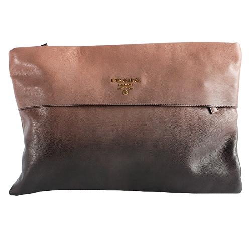 Prada Glace Folder Clutch Prada Handbags Bag Borrow or Steal