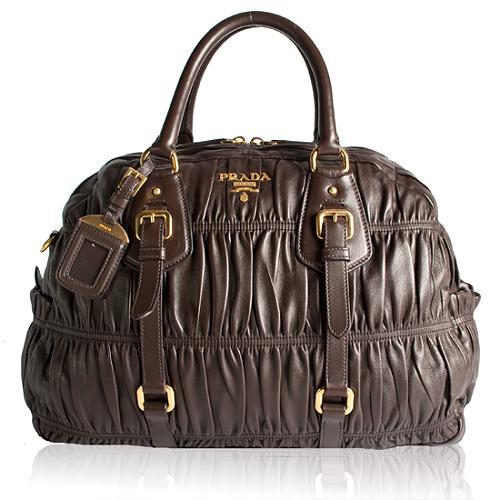 Prada Nappa Gaufre Convertible Satchel Handbag