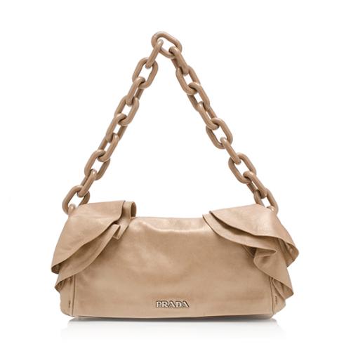 Prada Nappa Ruffle Shoulder Bag, Prada Handbags
