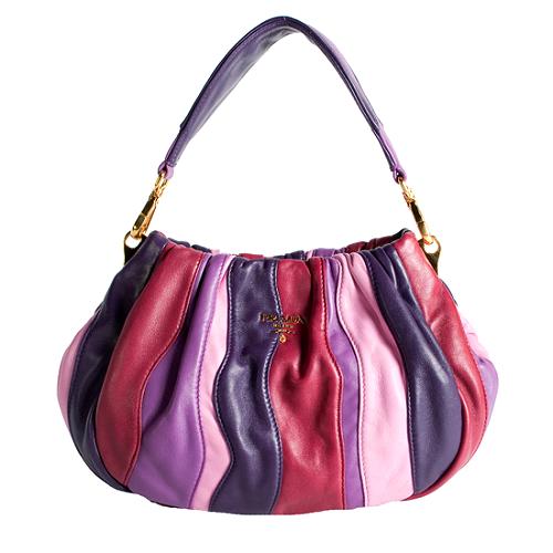 Prada Nappa Stripe Mini Shoulder Handbag