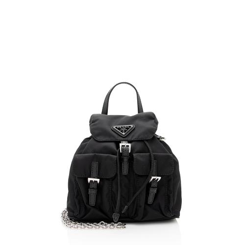 Prada Re-Nylon Mini Backpack Crossbody Bag