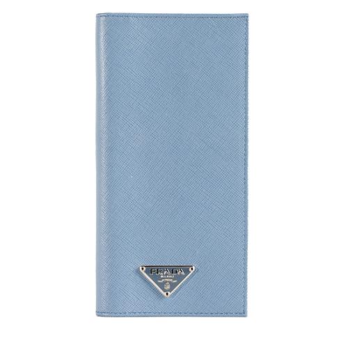 Prada Saffiano Checkbook Cover Wallet