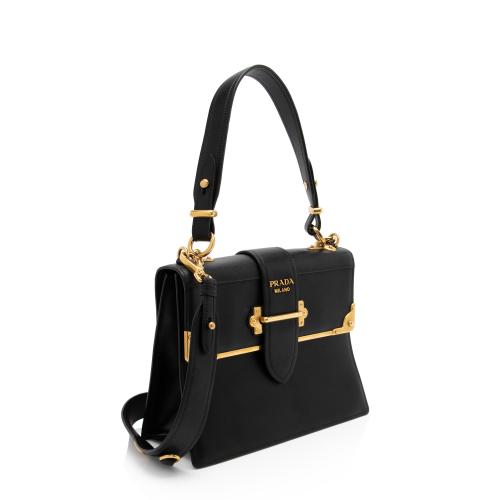 Prada Calfskin Cahier Top Handle