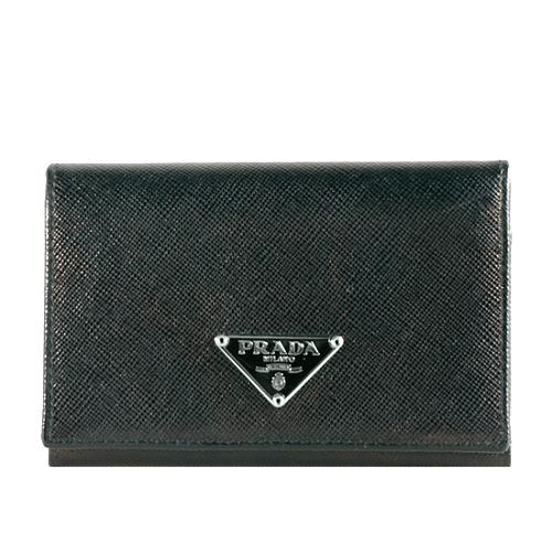 Prada Saffiano Compact Wallet