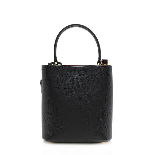 Prada Saffiano Leather Panier Small Bucket Bag