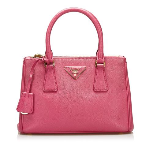 Prada Saffiano Lux Galleria Double Zip Mini