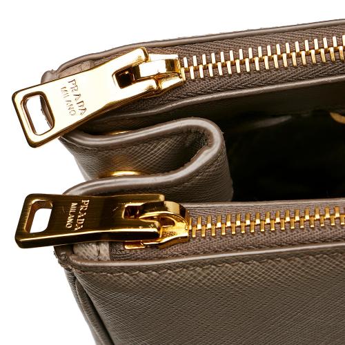 Prada Saffiano Lux Galleria Double Zip Tote Bag