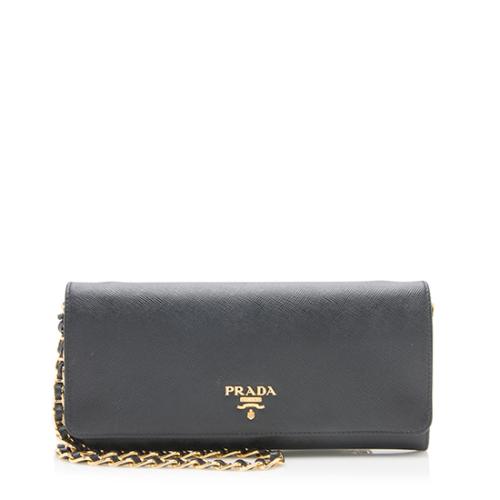 Prada Saffiano Wallet Crossbody Bag