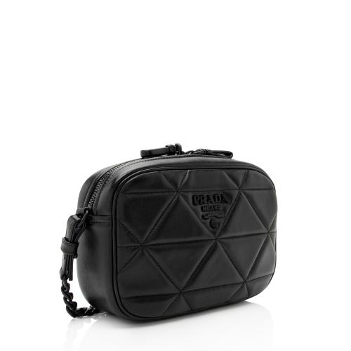 Prada System Nappa Leather Patchwork Camera Bag
