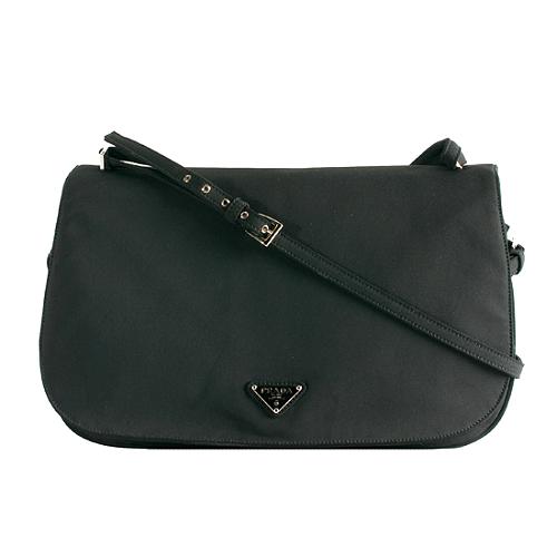 Prada Tarallo Medium Flap Shoulder Handbag