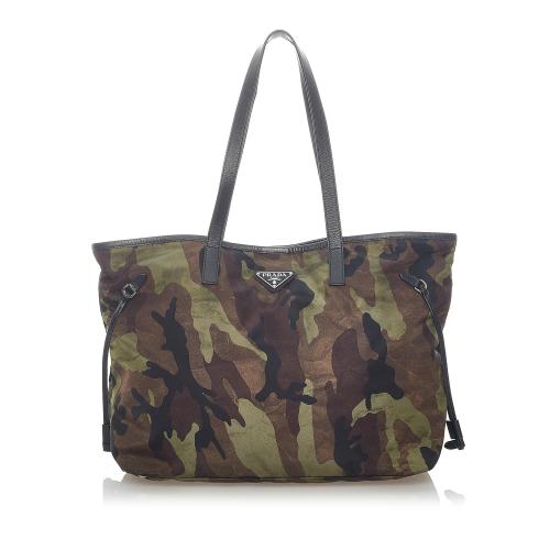 Prada Tessuto Camouflage Tote Bag