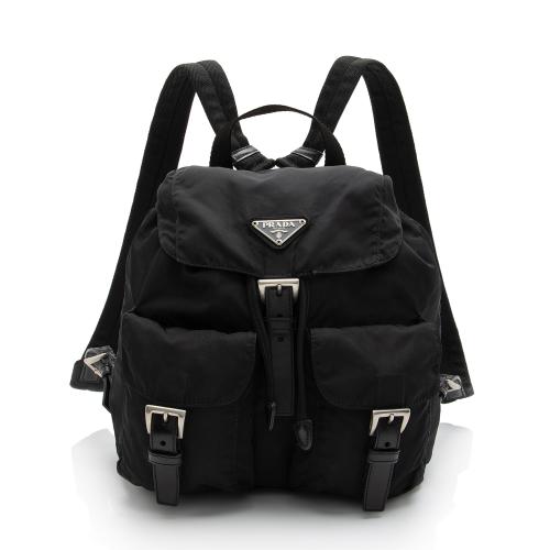 Prada Tessuto Double Pocket Medium Backpack