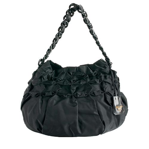 Prada Tessuto Origami Pleated Hobo | [Brand: id=3, name=Prada] Handbags |  Bag Borrow or Steal