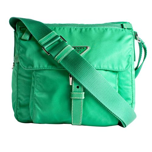 Prada Vela Nylon Crossbody Handbag