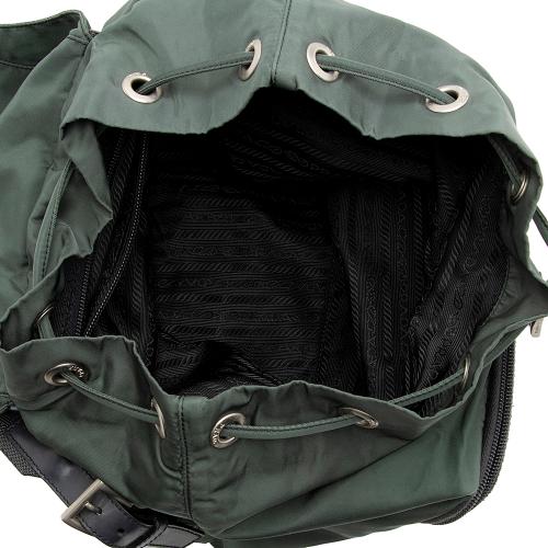 Prada Vintage Tessuto Drawstring Backpack