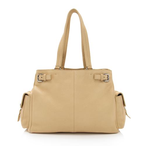 Prada Vitello Daino Side Pocket Tote