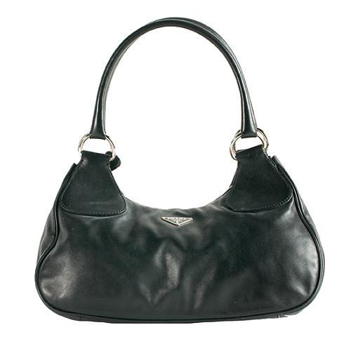 Prada Vitello Moon Shoulder Handbag