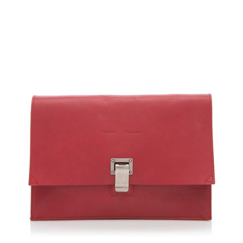 Proenza Schouler Leather Lunch Box Small Clutch 
