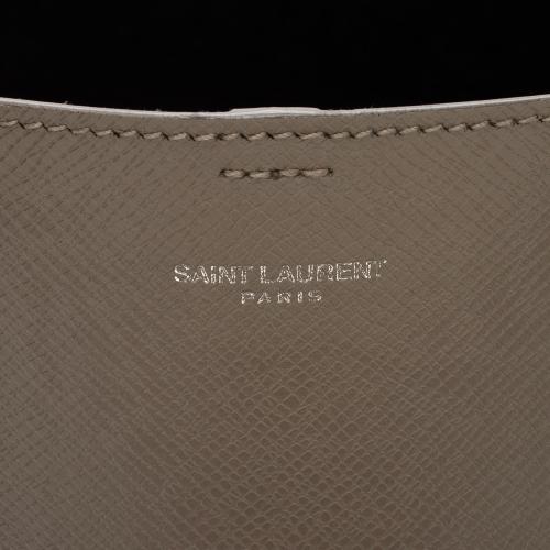 Saint Laurent Boucle Embossed Leather Shopping Tote