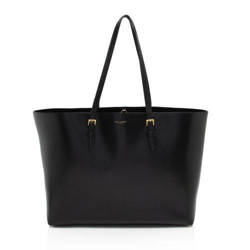 Saint Laurent Boucle Embossed Leather Shopping Tote
