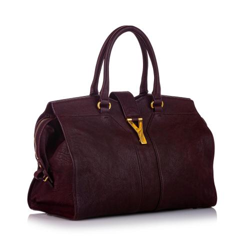 Saint Laurent Cabas Chyc Ligne Leather Handbag