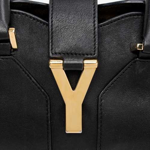 Saint Laurent Calfskin Cabas Chyc Small Tote