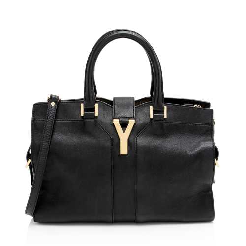 Saint Laurent Calfskin Cabas Chyc Small Tote