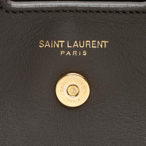 Saint Laurent Calfskin Cabas Downtown Small Satchel