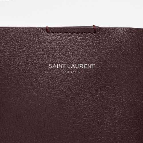 Saint Laurent Calfskin Fringe Large Shopping Tote