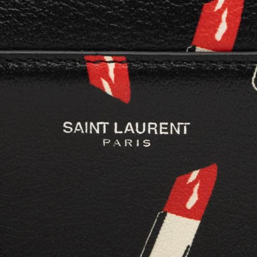 Saint Laurent Calfskin Lipstick Baby Duffle Bag