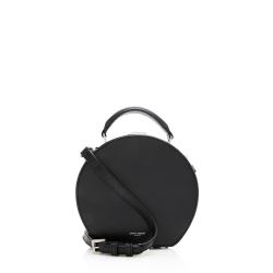 Saint Laurent Calfskin Mica Medium Hat Box Bag