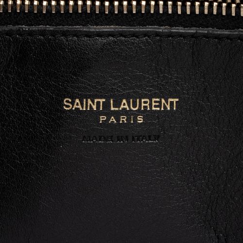 Saint Laurent White Leather Baby Monogram Cabas Tote Saint Laurent Paris