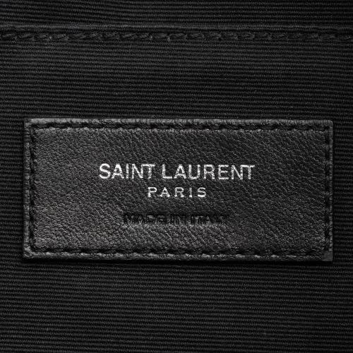 Saint Laurent Calfskin Rose Print Monogram Lou Camera Bag