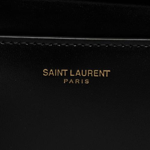 Saint Laurent Calfskin Monogram Uptown Medium Tote