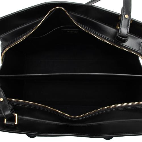 Saint Laurent Calfskin Monogram Uptown Medium Tote