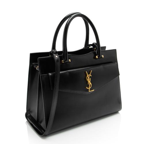 Saint Laurent Calfskin Monogram Uptown Medium Tote