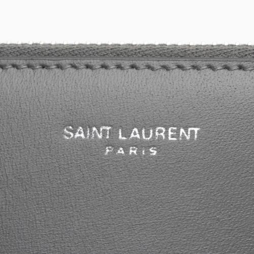 Saint Laurent Calfskin Small Zip Pouch
