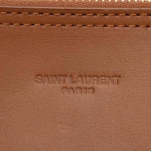 Saint Laurent Calfskin Vinyl Cabas Tote