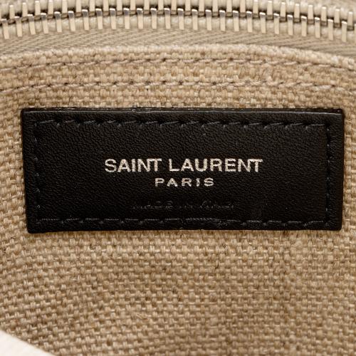 Saint Laurent Canvas Calfskin Rive Gauche Backpack