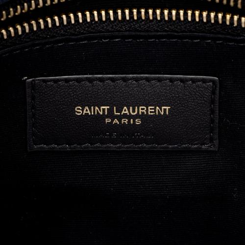 Saint Laurent Canvas Monogram Puffer LouLou Small Shoulder Bag
