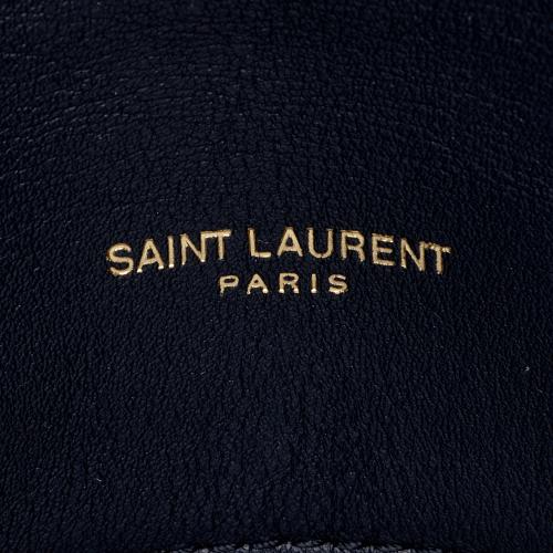 Saint Laurent Canvas Monogram Puffer LouLou Small Shoulder Bag